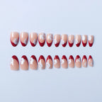 Nail Art Set Floral French Tip Gel Stickers