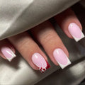 Nail Art Set Floral French Tips Easy Application