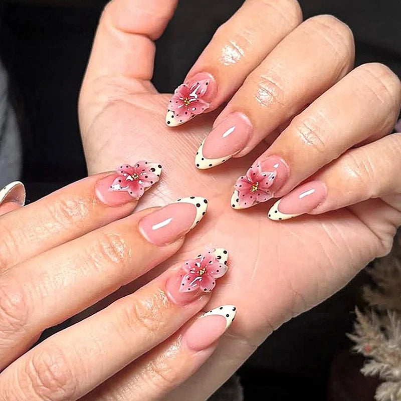 Nail Art Set Floral & Glitter Easy Application
