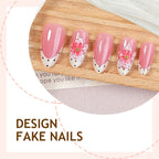 Nail Art Set Floral & Glitter Easy Application