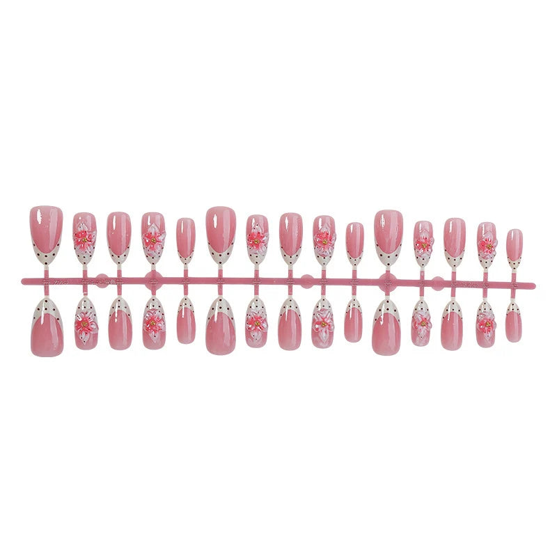 Nail Art Set Floral & Glitter Easy Application