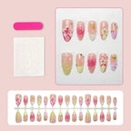 Nail Art Set Floral & Sparkle Designs Easy Application