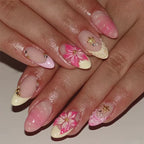 Nail Art Set Floral & Sparkle Designs Easy Application