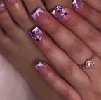 Nail Art Set Floral Stickers & Rolled Strips