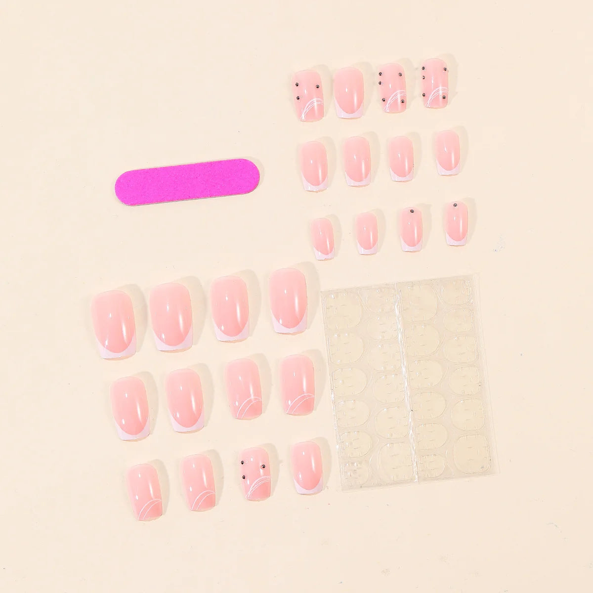 Nail Art Set French Tip Accents Complete Kit
