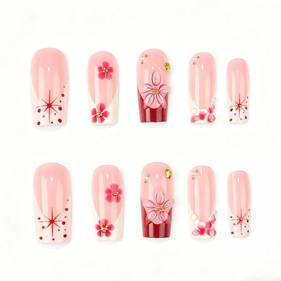 Nail Art Set Gel Floral Designs & Easy Application