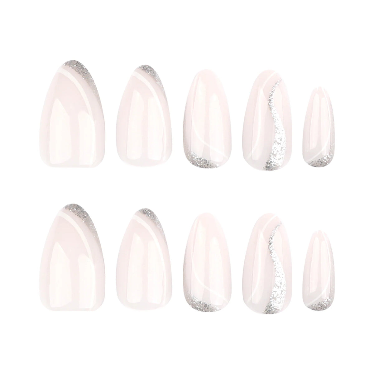 Nail Art Set Glitter Accents Skin-Friendly Low Maintenance