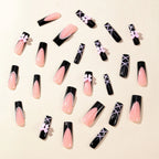 Nail Art Set Glossy Bows & Intricate Patterns