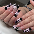 Nail Art Set Glossy Bows & Intricate Patterns