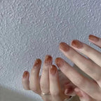 Nail Art Set Glue-On Glossy Long-Lasting