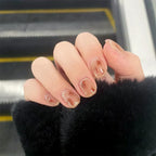 Nail Art Set Glue-On Glossy Long-Lasting