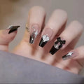 Nail Art Set Glue-On Rhinestones & Bows