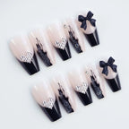 Nail Art Set Glue-On Rhinestones & Bows