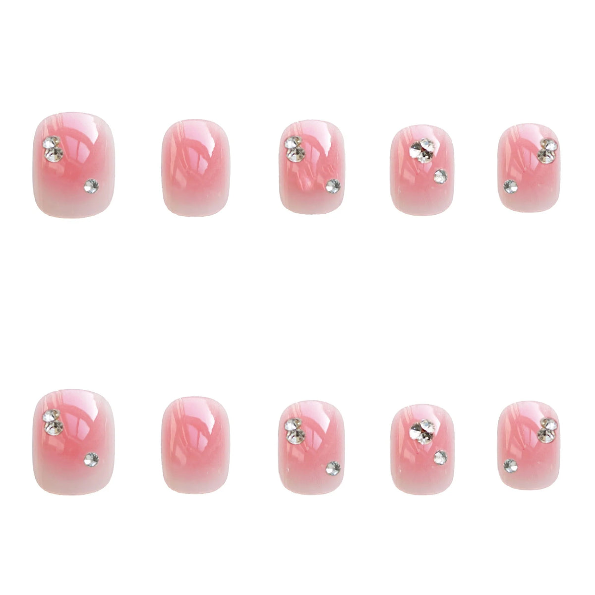 Nail Art Set Glue-On Semi-Permanent Rhinestones