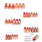 Nail Art Set Gold Accents Multiple Sizes