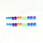 Nail Art Set Gradient Glitter Chip Resistant 24 Piece