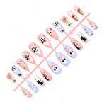 Nail Art Set Halloween Designs Easy-Apply Long-Lasting