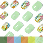 Nail Art Set Hand-Painted Floral Long-Lasting Shiny Finish