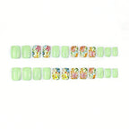 Nail Art Set Hand-Painted Floral Long-Lasting Shiny Finish