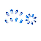 Nail Art Set Hand-Painted Snowman & Snowflake Jelly Gel