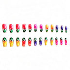 Nail Art Set Hand-Painted Tulip Designs Long-Lasting Wear