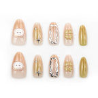 Nail Art Set Handcrafted Kitty & Heart Designs