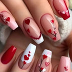 Nail Art Set Heart Designs Adhesive Set of 24