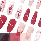 Nail Art Set Heart Designs Adhesive Set of 24