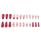 Nail Art Set Heart Designs Adhesive Set of 24