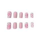 Nail Art Set Heart & Polka Dot 24 Piece