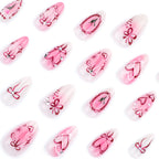Nail Art Set Heart & Rose Design Easy Application