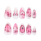 Nail Art Set Heart & Rose Design Easy Application