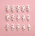 Nail Art Set Heart Stickers & Long-Lasting Polish