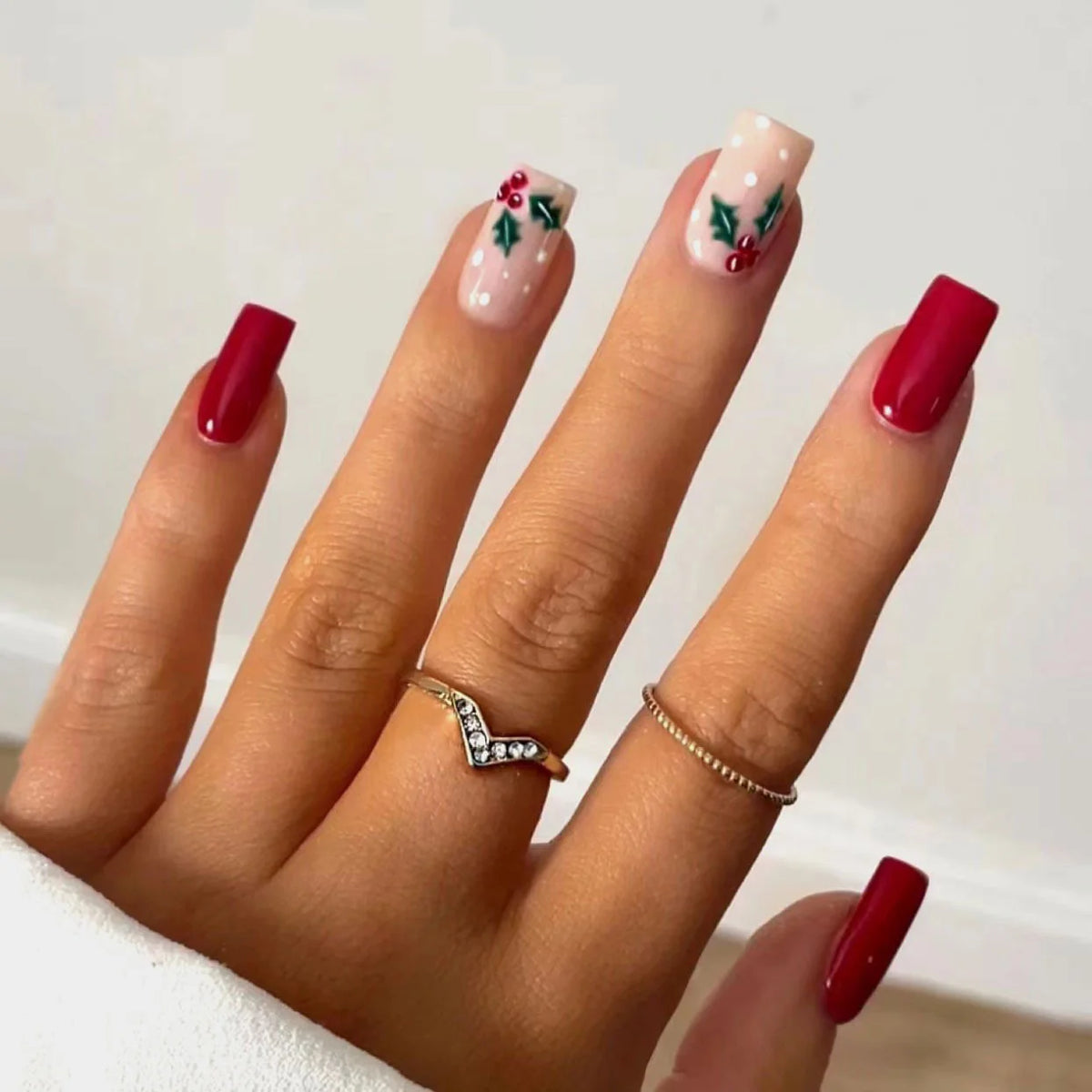 Nail Art Set Holiday Floral Designs Easy Application