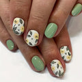 Nail Art Set Intricate Floral Designs Brushes & Stencils