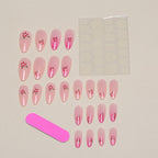 Nail Art Set Intricate Floral Designs Long-Lasting Finish