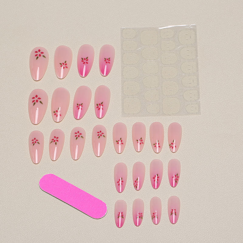 Nail Art Set Intricate Floral Designs Long-Lasting Finish