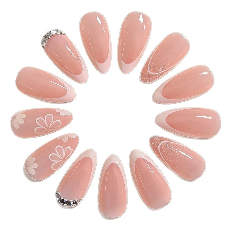 Nail Art Set Intricate Floral Designs Salon Quality