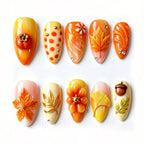 Nail Art Set Intricate Floral & Seasonal Designs Easy-Apply