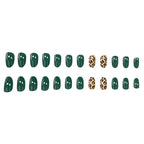 Nail Art Set Light Pink Leopard Accent 24-Piece