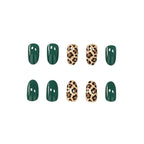 Nail Art Set Light Pink Leopard Accent 24-Piece