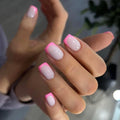 Nail Art Set Long-Lasting French Tip & Modern Accents