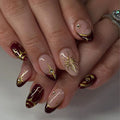 Nail Art Set Mystical Motifs & Gold Accents