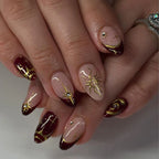 Nail Art Set Mystical Motifs & Gold Accents