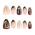 Nail Art Set Mystical Motifs & Gold Accents