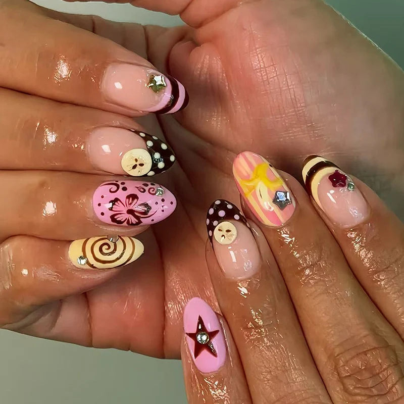 Nail Art Set Non-Toxic Decorative Gemstones & Tools