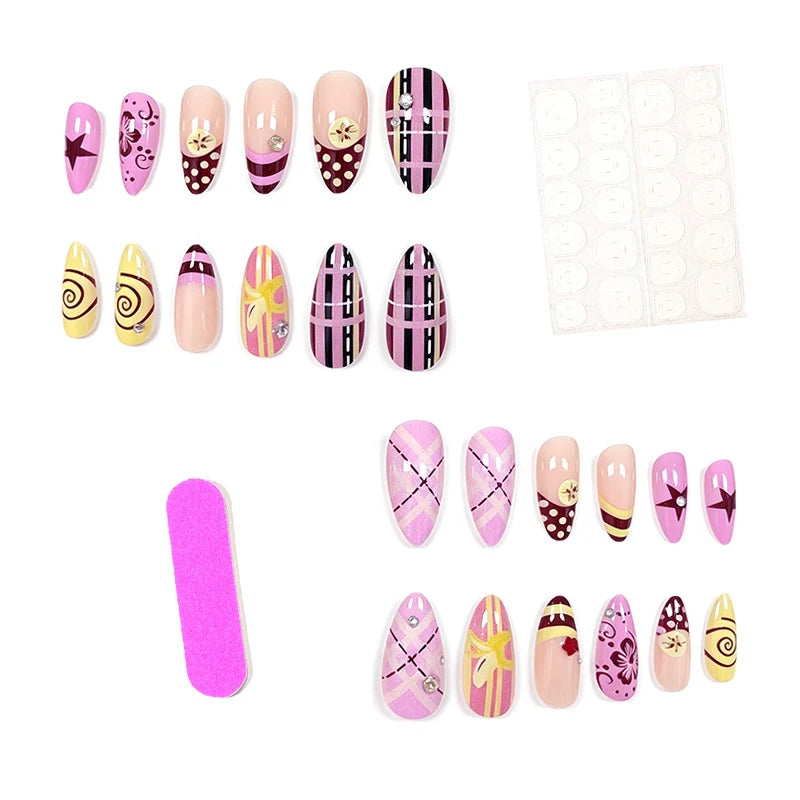 Nail Art Set Non-Toxic Decorative Gemstones & Tools