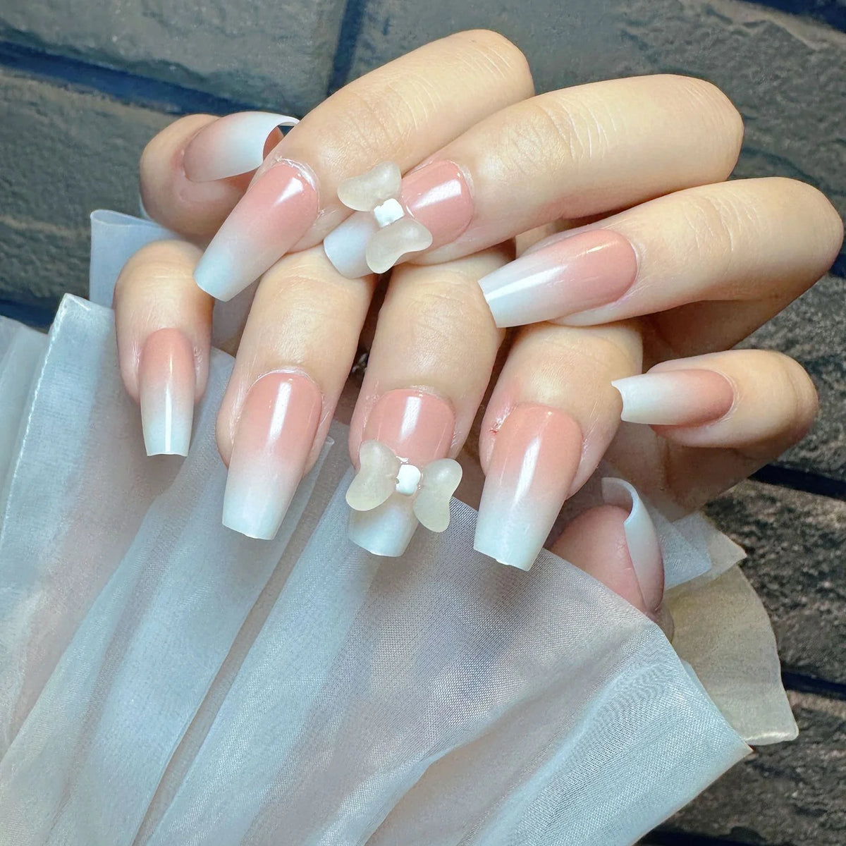 Nail Art Set Ombre & Bow Set of 122