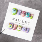 Nail Art Set Playful 3D Press-On Designs