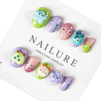 Nail Art Set Playful 3D Press-On Designs